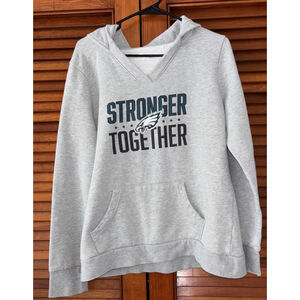 Philadelphia Eagles "Stronger Together" Fanatics Women's Hooded Sweatshirt Large